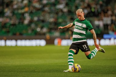 Nuno Santos, Liga Portekiz maçında Boavista FC, Estadio Jose Alvalade, Lizbon, Portekiz arasında oynadı. (Maciej Rogowski)