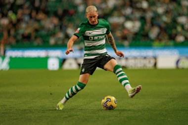 Nuno Santos, Liga Portekiz maçında Boavista FC, Estadio Jose Alvalade, Lizbon, Portekiz arasında oynadı. (Maciej Rogowski)