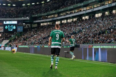 Liga Portekiz maçında Viktor Gyokeres, Sporting CP ve Boavista FC, Estadio Jose Alvalade, Lizbon, Portekiz arasında oynamıştır. (Maciej Rogowski)