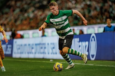 Liga Portekiz maçında Viktor Gyokeres, Sporting CP ve Boavista FC, Estadio Jose Alvalade, Lizbon, Portekiz arasında oynamıştır. (Maciej Rogowski)