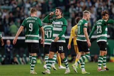 Paulinho, Liga Portekiz maçında Boavista FC, Estadio Jose Alvalade, Lizbon, Portekiz arasında oynadı. (Maciej Rogowski)
