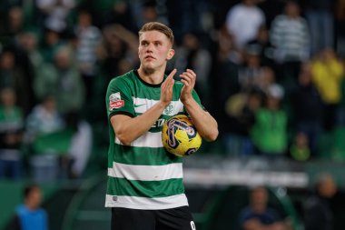 Liga Portekiz maçında Viktor Gyokeres, Sporting CP ve Boavista FC, Estadio Jose Alvalade, Lizbon, Portekiz arasında oynamıştır. (Maciej Rogowski)
