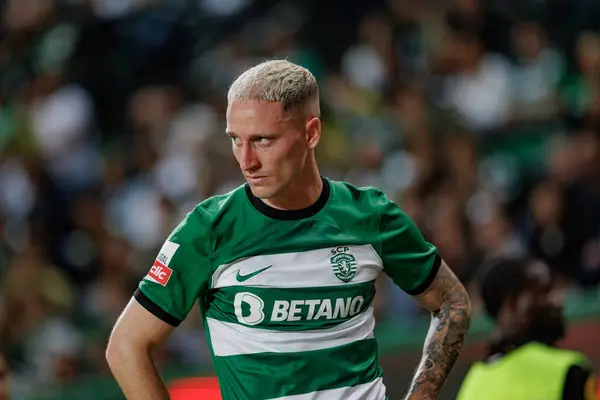 stock image Nuno Santos during Liga Portugal game between Sporting CP and Boavista FC, Estadio Jose Alvalade, Lisbon, Portugal. (Maciej Rogowski)