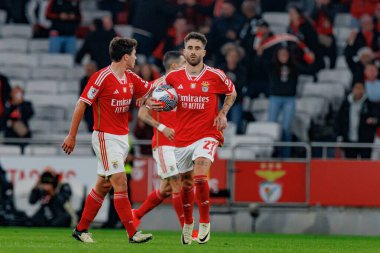 Portekiz 'in başkenti Lizbon' da bulunan Estadio Da Luz 'da SL Benfica ile Sporting CP arasında oynanan ikinci yarı final maçında Rafa Silva. (Maciej Rogowski)
