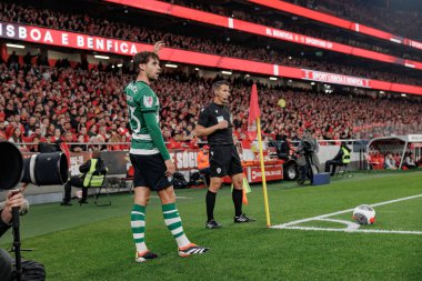 Portekiz 'in Lizbon şehrinde Estadio Da Luz' da SL Benfica ile Sporting CP arasında oynanan ikinci yarı final maçında Daniel Braganca. (Maciej Rogowski)