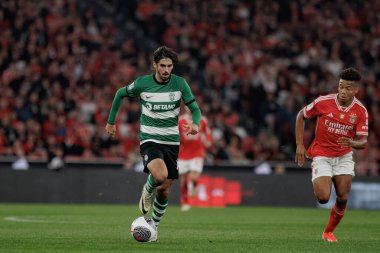 Francisco Trincao Taca de Portugal maçında SL Benfica ve Sporting CP arasında Estadio Da Luz, Lizbon, Portekiz 'de oynandı. (Maciej Rogowski)