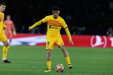 UEFA Şampiyonlar Ligi çeyrek finali sırasında Paris Saint-Germain FC ve FC Barcelona arasında Parc des Princes, Fransa 'da (Maciej Rogowski)