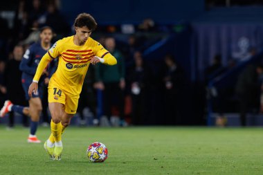 Joao Felix UEFA Şampiyonlar Ligi çeyrek finalinde Paris Saint-Germain FC ve FC Barcelona arasında Parc des Princes, Paris, Fransa 'da (Maciej Rogowski)