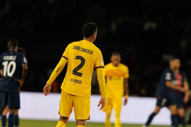 Joao Cancelo UEFA Şampiyonlar Ligi çeyrek finalinde Paris Saint-Germain FC ve FC Barcelona arasında Parc des Princes, Paris, Fransa 'da (Maciej Rogowski)