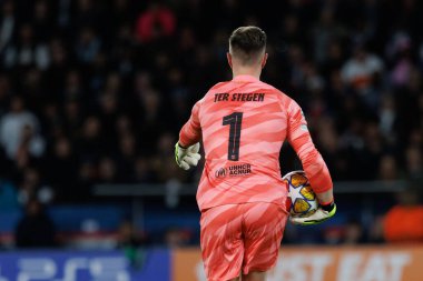 Marc-Andre ter Stegen UEFA Şampiyonlar Ligi çeyrek finalinde Paris Saint-Germain FC ve FC Barcelona arasında Parc des Princes, Paris 'te (Maciej Rogowski)