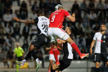 David Pastor, Liga Portekiz maçı sırasında SC Farense ve SL Benfica, Estadio de Sao Luis, Faro, Portekiz arasında Artur Cabral. (Maciej Rogowski)