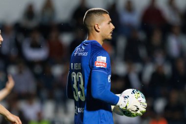 Liga Portekiz maçında Ricardo Velho SC Farense ve SL Benfica, Estadio de Sao Luis, Faro, Portekiz arasında oynadı. (Maciej Rogowski)