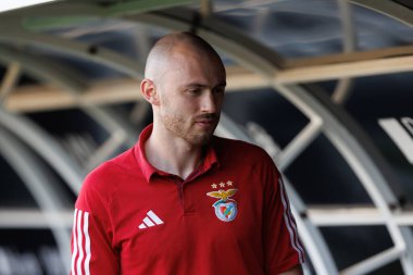 Liga Portekiz 'de SC Farense ve SL Benfica, Estadio de Sao Luis, Faro, Portekiz arasında oynanan Liga maçında Fredrik Aursnes. (Maciej Rogowski)