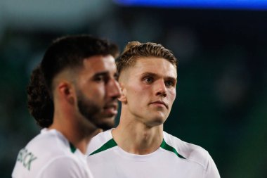 Portekiz 'in Lizbon şehrinde Estadio Jose Alvalade' de oynanan Liga Portekiz maçı sırasında Viktor Gyokeres, Sporting CP ve Vitoria SC arasında oynanmıştır. (Maciej Rogowski)