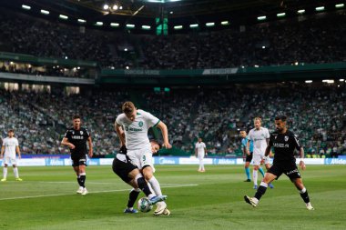 Viktor Gyokeres, Liga Portekiz maçı sırasında Estadio Jose Alvalade, Lizbon, Portekiz 'de Sporting CP ve Vitoria SC arasında oynanan maçta Maga. (Maciej Rogowski)