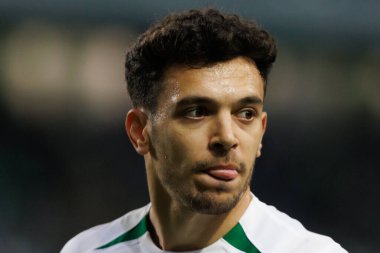 Portekiz 'in Lizbon şehrindeki Estadio Jose Alvalade' de, Sporting CP ve Vitoria SC arasında oynanan Liga Portekiz maçı sırasında Pedro Goncalf. (Maciej Rogowski)