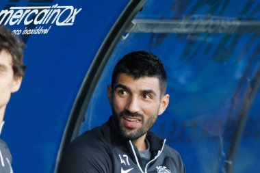Portekiz 'in Estadio Municipal de Famalicao şehrinde FC Famalicao ile Sporting CP arasında oynanan Liga Portekiz maçı sırasında Ricardo Esgaio. (Maciej Rogowski)