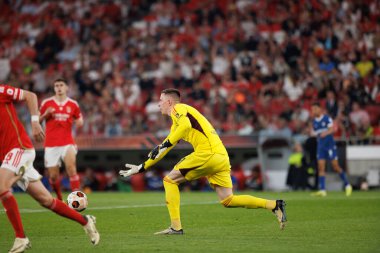 SL Benfica ve Olympique de Marseille arasında oynanan UEFA Avrupa Ligi maçında Anatoliy Trubin, Estadio Da Luz, Lizbon, Portekiz. (Maciej Rogowski)