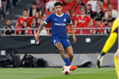 Luis Henrique UEFA Avrupa Ligi maçında SL Benfica ve Olympique de Marseille arasında Estadio Da Luz, Lizbon, Portekiz 'de oynandı. (Maciej Rogowski)