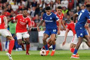 Luis Henrique UEFA Avrupa Ligi maçında SL Benfica ve Olympique de Marseille arasında Estadio Da Luz, Lizbon, Portekiz 'de oynandı. (Maciej Rogowski)