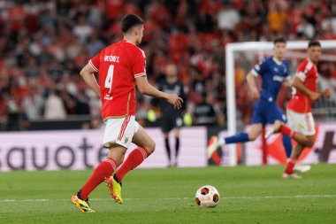 Antonio Silva UEFA Avrupa Ligi maçında SL Benfica ve Olympique de Marseille arasında Estadio Da Luz, Lizbon, Portekiz 'de oynandı. (Maciej Rogowski)