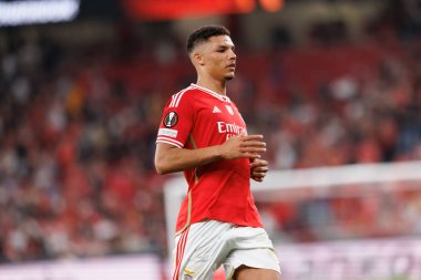 SL Benfica ve Olympique de Marseille arasında oynanan UEFA Avrupa Ligi maçında Alexander Bah, Estadio Da Luz, Lizbon, Portekiz 'de. (Maciej Rogowski)