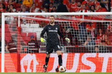 Pau Lopez UEFA Avrupa Ligi maçında SL Benfica ve Olympique de Marseille arasında Estadio Da Luz, Lizbon, Portekiz 'de oynandı. (Maciej Rogowski)