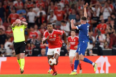 Florentino Luis UEFA Avrupa Ligi maçında SL Benfica ve Olympique de Marseille arasında Estadio Da Luz, Lizbon, Portekiz 'de oynandı. (Maciej Rogowski)