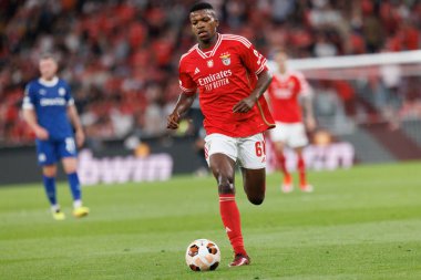 Florentino Luis UEFA Avrupa Ligi maçında SL Benfica ve Olympique de Marseille arasında Estadio Da Luz, Lizbon, Portekiz 'de oynandı. (Maciej Rogowski)