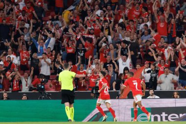 Rafa Silva UEFA Avrupa Ligi maçında SL Benfica ve Olympique de Marseille arasında Estadio Da Luz, Lizbon, Portekiz 'de oynandı. (Maciej Rogowski)
