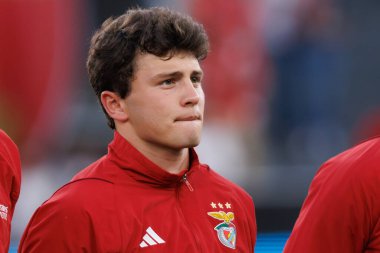 Joao Neves UEFA Avrupa Ligi maçında SL Benfica ve Olympique de Marseille arasında Estadio Da Luz, Lizbon, Portekiz 'de oynandı. (Maciej Rogowski)