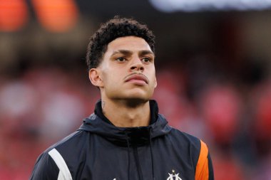 Luis Henrique UEFA Avrupa Ligi maçında SL Benfica ve Olympique de Marseille arasında Estadio Da Luz, Lizbon, Portekiz 'de oynandı. (Maciej Rogowski)