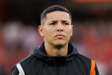 Amine Harit UEFA Avrupa Ligi maçında SL Benfica ve Olympique de Marseille arasında Estadio Da Luz, Lizbon, Portekiz 'de oynandı. (Maciej Rogowski)