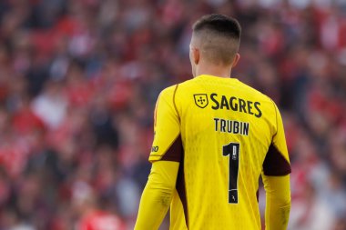 Portekiz Ligi maçında SL Benfica ve SC Braga arasında Estadio Da Luz, Lizbon, Portekiz 'de oynanan Anatoliy Trubin maçı sırasında. (Maciej Rogowski)