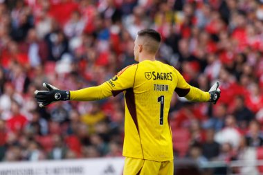 Portekiz Ligi maçında SL Benfica ve SC Braga arasında Estadio Da Luz, Lizbon, Portekiz 'de oynanan Anatoliy Trubin maçı sırasında. (Maciej Rogowski)