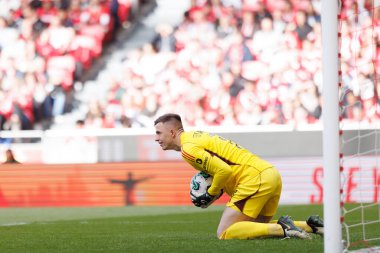 Portekiz Ligi maçında SL Benfica ve SC Braga arasında Estadio Da Luz, Lizbon, Portekiz 'de oynanan Anatoliy Trubin maçı sırasında. (Maciej Rogowski)