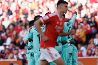 Portekiz 'in Estadio Da Luz şehrinde SL Benfica ve SC Braga arasında oynanan Liga Portekiz maçında Horta' dan gol üstüne gol. (Maciej Rogowski)