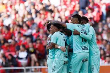 Portekiz 'in Estadio Da Luz şehrinde SL Benfica ve SC Braga arasında oynanan Liga Portekiz maçında Horta' dan gol üstüne gol. (Maciej Rogowski)