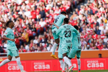 Portekiz 'in Estadio Da Luz şehrinde SL Benfica ve SC Braga arasında oynanan Liga Portekiz maçında Horta' dan gol üstüne gol. (Maciej Rogowski)