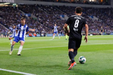 Portekiz 'deki Estadio do Dragao, Porto, Portekiz' deki FC Porto ve Sporting CP arasında oynanan Liga Portekiz maçı sırasında Pedro Goncalf. (Maciej Rogowski)