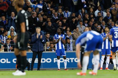 Vitor Baia, Romario Baro Liga Portekiz maçı sırasında Estadio do Dragao, Porto, Portekiz 'deki FC Porto ve Sporting CP arasında. (Maciej Rogowski)