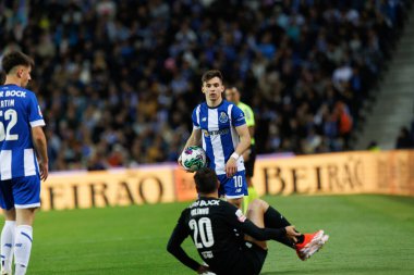Francisco Conceicao, Paulinho Liga Portekiz maçı sırasında Estadio do Dragao, Porto, Portekiz 'deki FC Porto ve Sporting CP arasında. (Maciej Rogowski)
