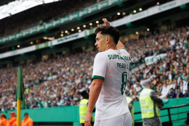 Portekiz 'in Lizbon şehrindeki Estadio Jose Alvalade' de, Sporting CP ve Portimonense SC arasında oynanan Liga Portekiz maçı sırasında Pedro Goncalf. (Maciej Rogowski)