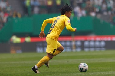 Portekiz 'deki Estadio Jose Alvalade, Lizbon' da Liga Portekiz maçı sırasında spor kulübü ile SC arasında oynanan Taichi Fukui maçı sırasında. (Maciej Rogowski)