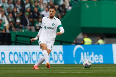 Liga Portekiz maçı sırasında Estadio Jose Alvalade, Lizbon, Portekiz 'de, Sporting CP ve Portimonense SC arasındaki maçta Sebastian Coates. (Maciej Rogowski)