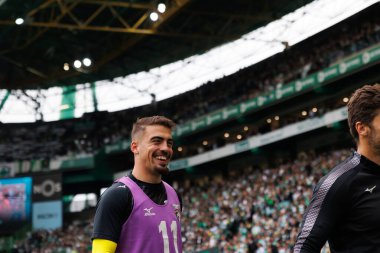 Portekiz 'deki Estadio Jose Alvalade, Lizbon' da oynanan Liga Portekiz maçı sırasında, Rodrigo Martins, Sporting CP ile Portimonense SC arasında oynanmıştır. (Maciej Rogowski)