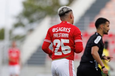Gianluca Prestianni Liga Portekiz 2 maçında SL Benfica B ve Pacos De Ferreira arasında Benfica Campus, Seixal, Lizbon, Portekiz 'de oynandı. (Maciej Rogowski)