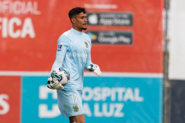 Jeimes, Liga Portekiz 2 maçında SL Benfica B ve Pacos De Ferreira arasında Benfica Campus, Seixal, Lizbon, Portekiz 'de oynandı. (Maciej Rogowski)