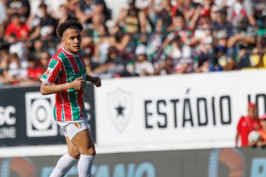 Leo Jaba, Liga Portekiz maçı sırasında Estrela Amadora ile Rio Ave FC arasında Estadio Jose Gomes, Amadora, Lizbon, Portekiz 'de oynandı. (Maciej Rogowski)