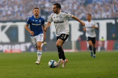 Yuri Ribeiro PKO BP Ekstraklasa maçı sırasında Lech Poznan ve Legia Warszawa arasında Enea Stadyumu, Poznan, Polonya (Maciej Rogowski))